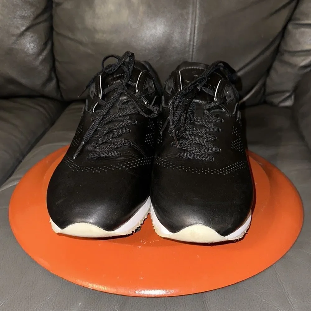 NB 10 ML2017MK Black White Ivory Leather Suede Athletic Trainers Sneakers